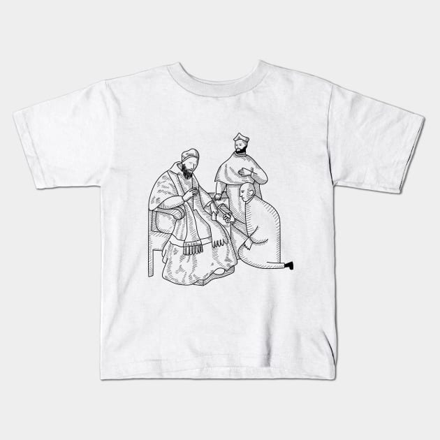 Papa Gregorio Kids T-Shirt by Digilogos